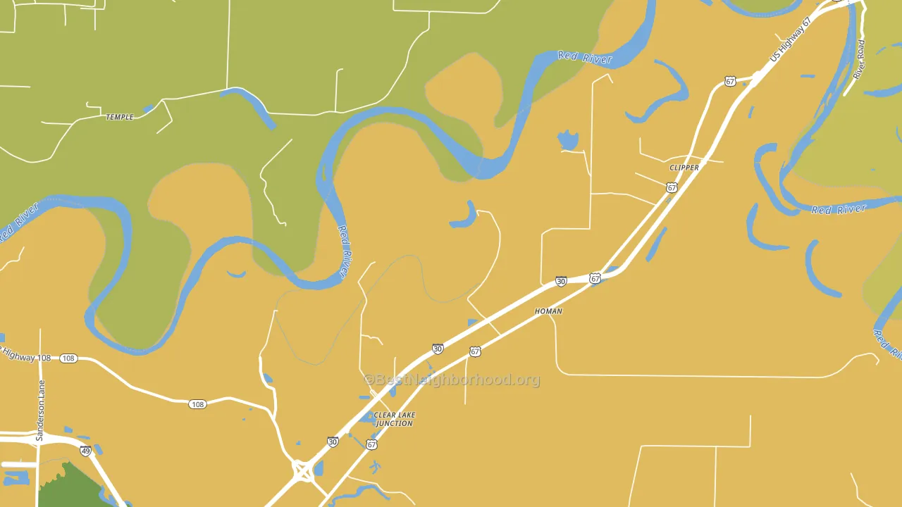 Homan, AR block-group voter-turnout map