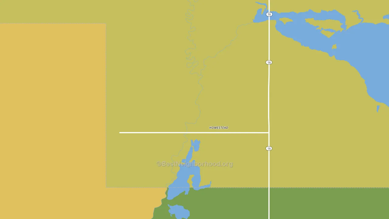 Homestead, MT block-group voter-turnout map