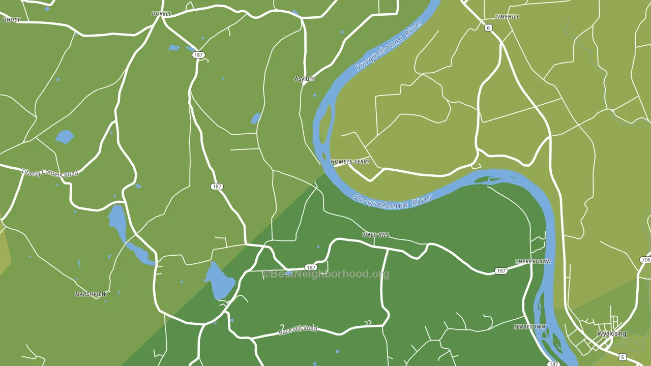 Homets Ferry, PA block-group voter-turnout map