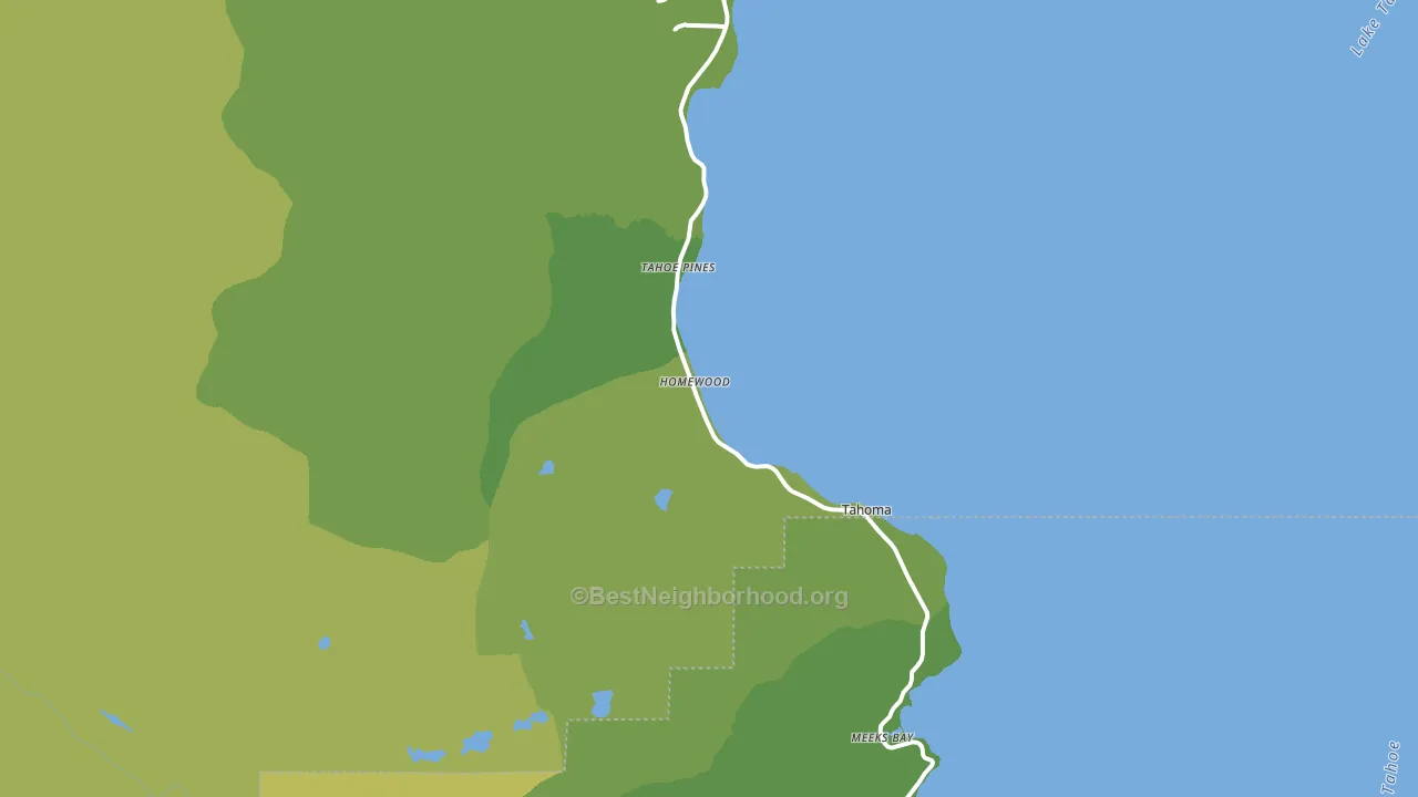 Homewood, CA block-group voter-turnout map