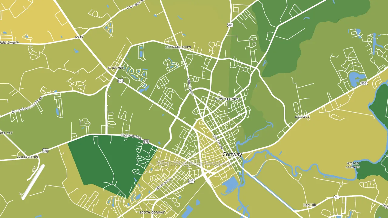 Homewood, SC block-group voter-turnout map