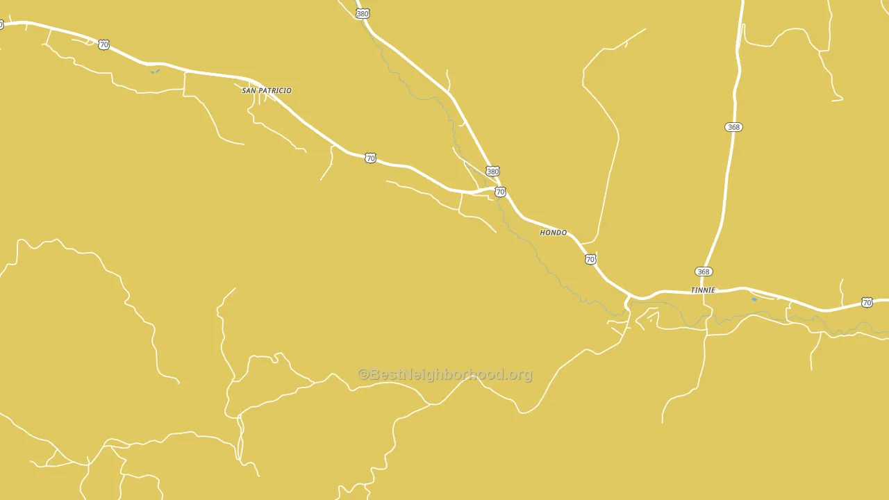 Hondo, NM block-group voter-turnout map