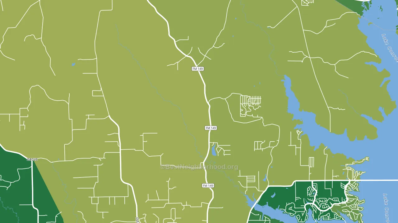 Honea, TX block-group voter-turnout map