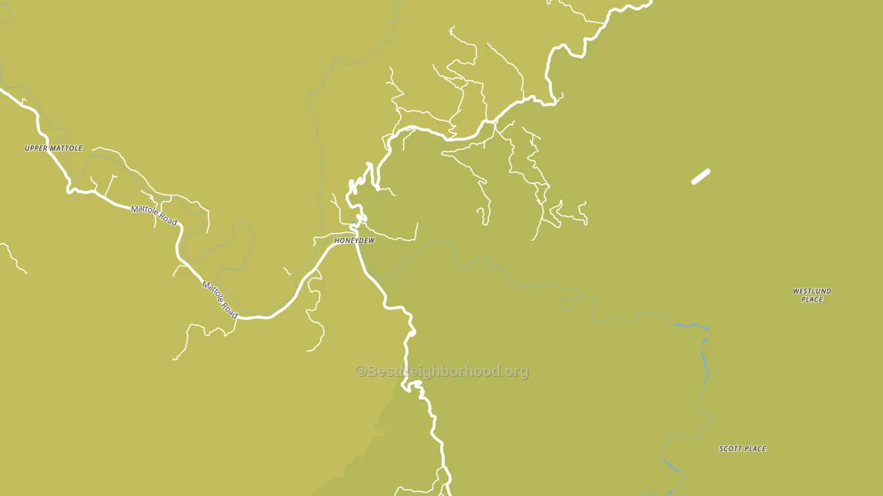 Honeydew, CA block-group voter-turnout map