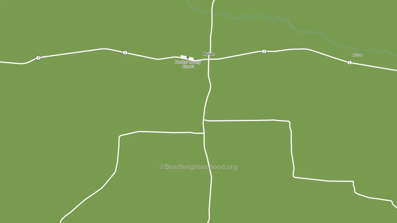 Hooker County, NE block-group voter-turnout map