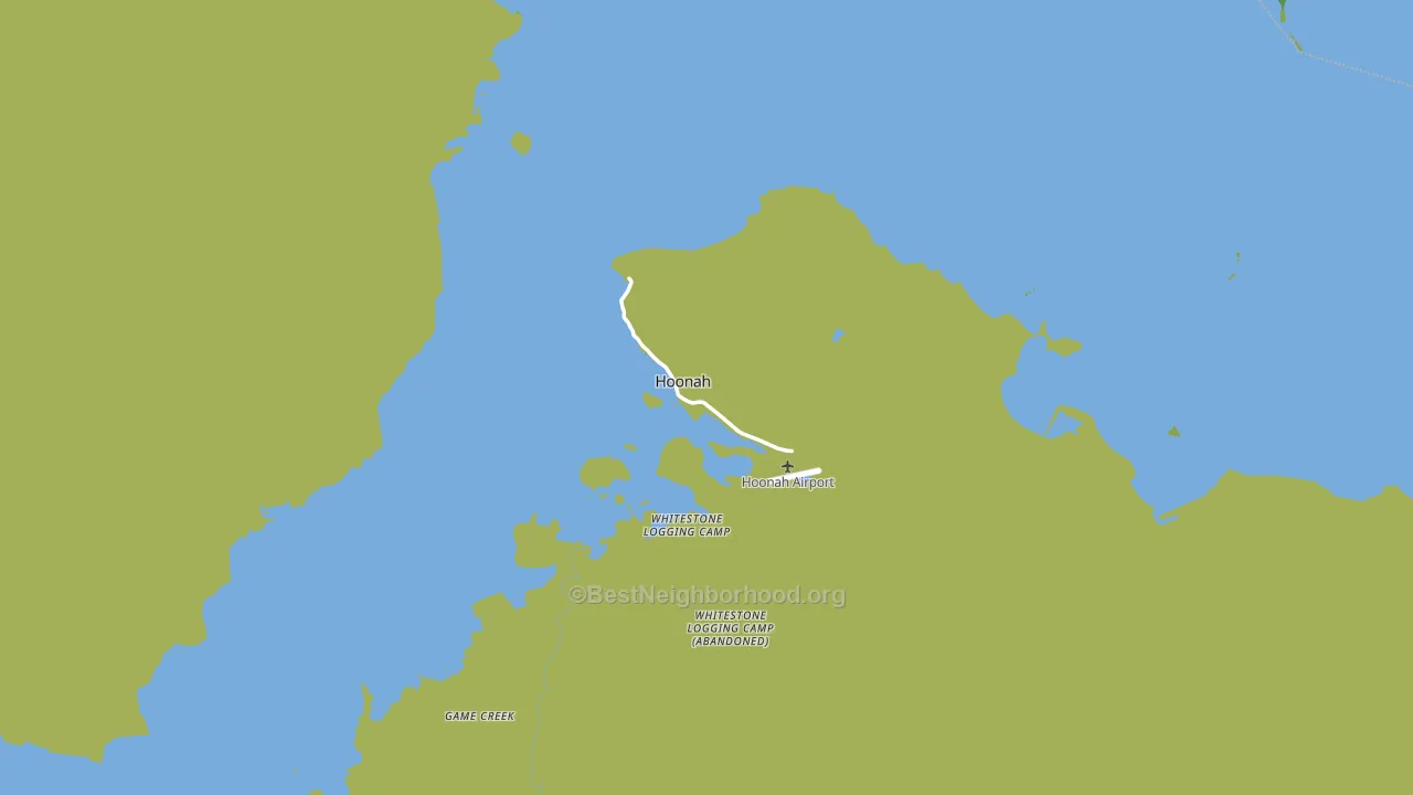 Hoonah, AK block-group voter-turnout map
