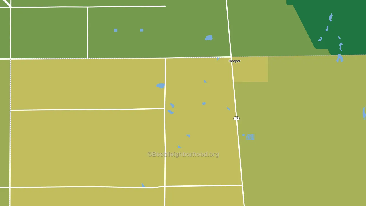 Hooper, CO block-group voter-turnout map