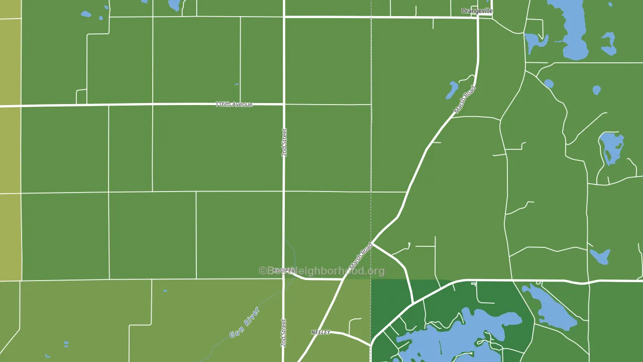 Hooper, MI block-group voter-turnout map