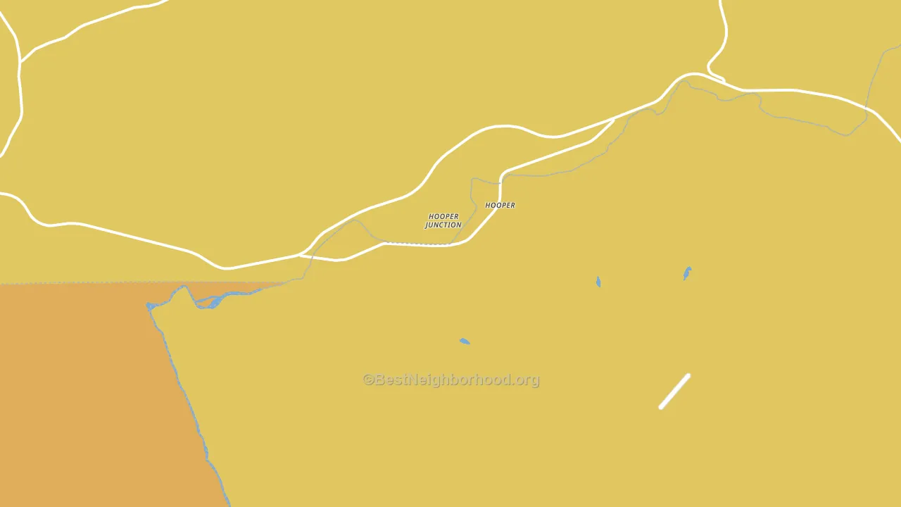 Hooper, WA block-group voter-turnout map