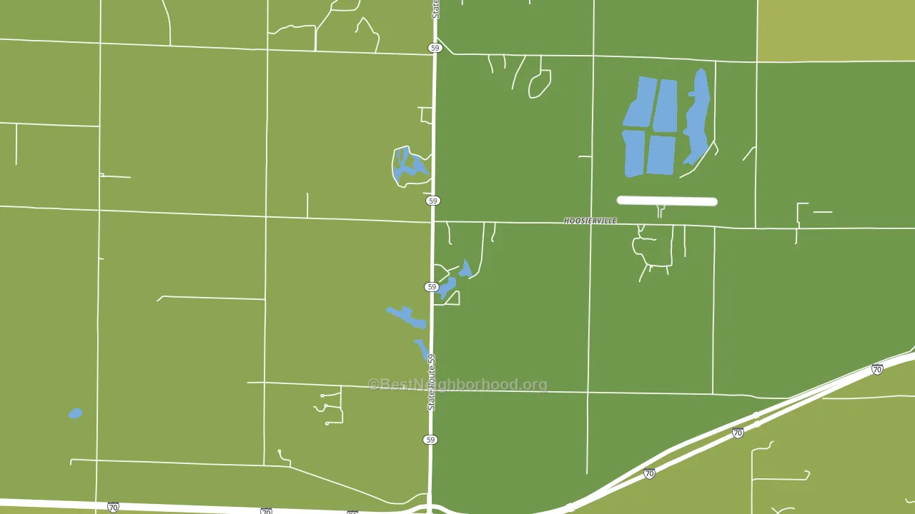 Hoosierville, IN block-group voter-turnout map