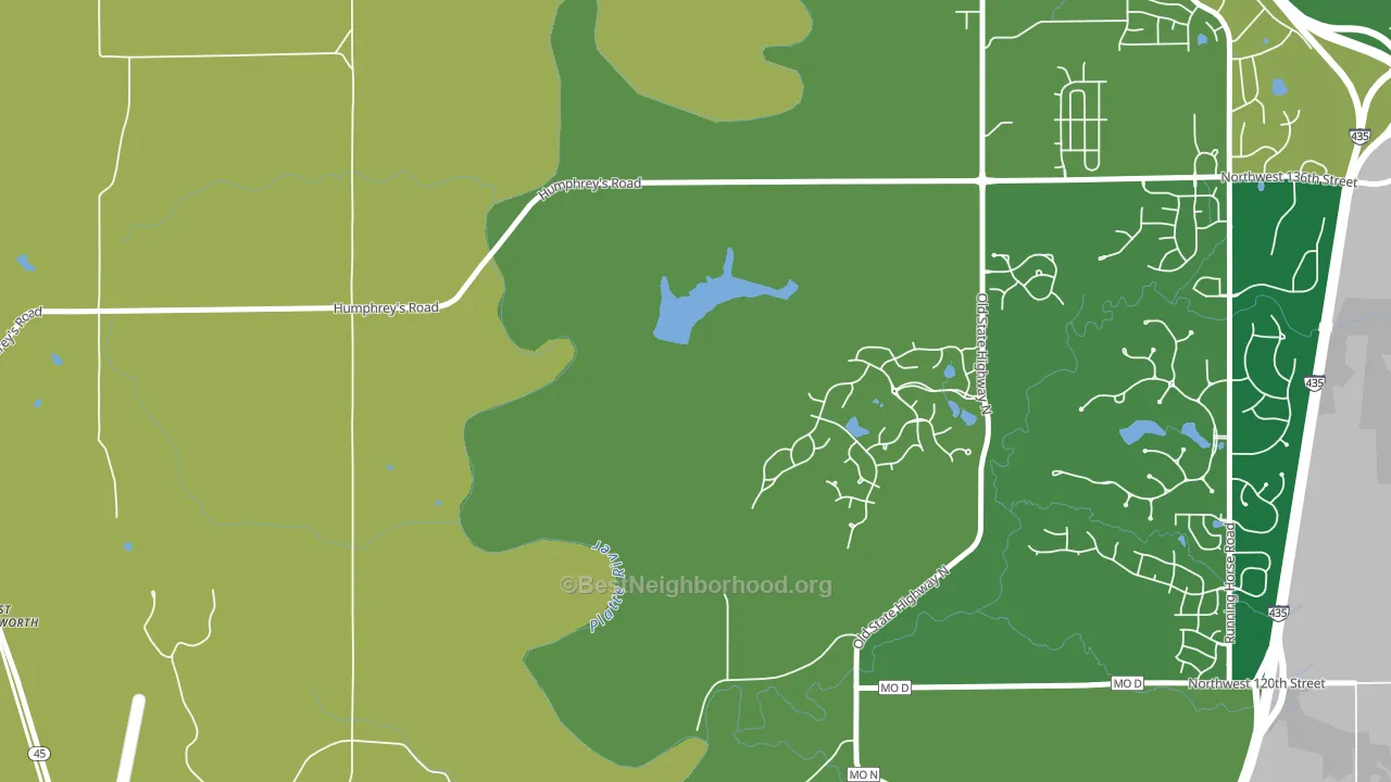 Hoover, MO block-group voter-turnout map