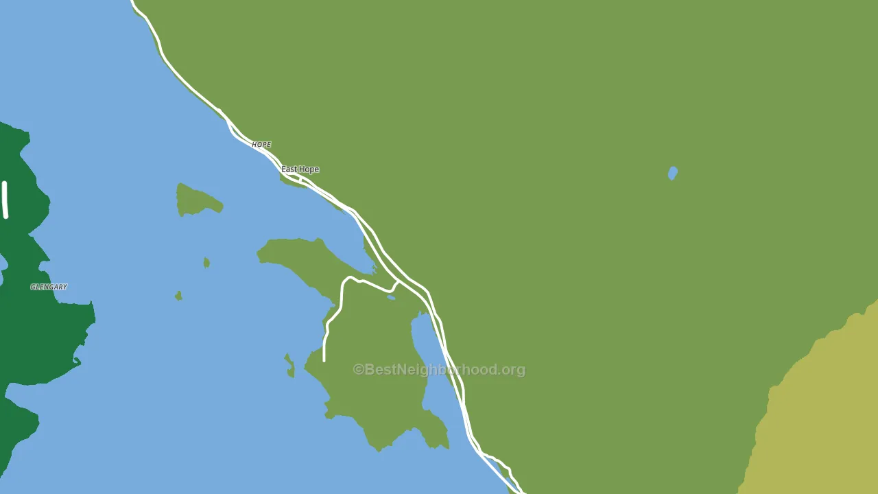 Hope, ID block-group voter-turnout map