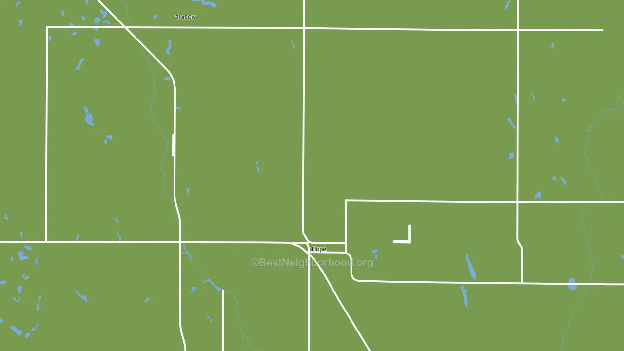 Hope, ND block-group voter-turnout map