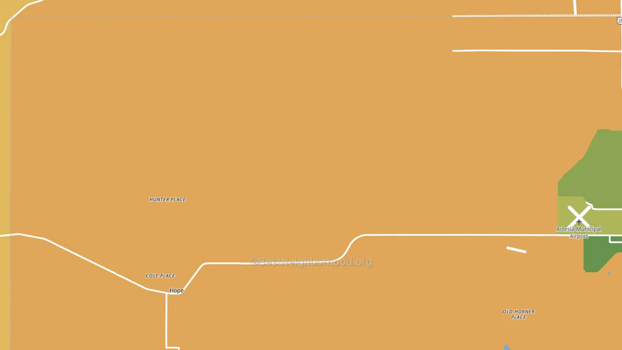 Hope, NM block-group voter-turnout map