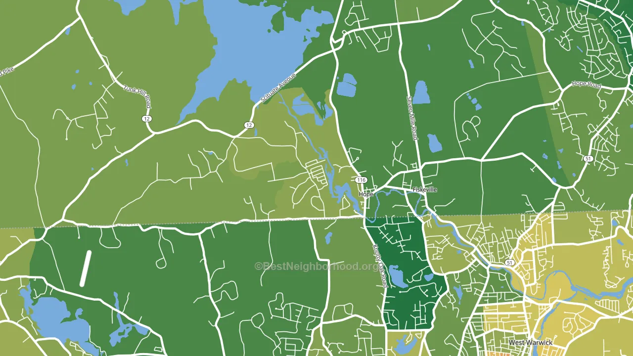 Hope, RI block-group voter-turnout map