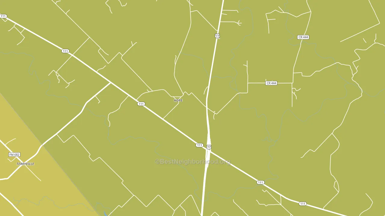 Hope, TX block-group voter-turnout map