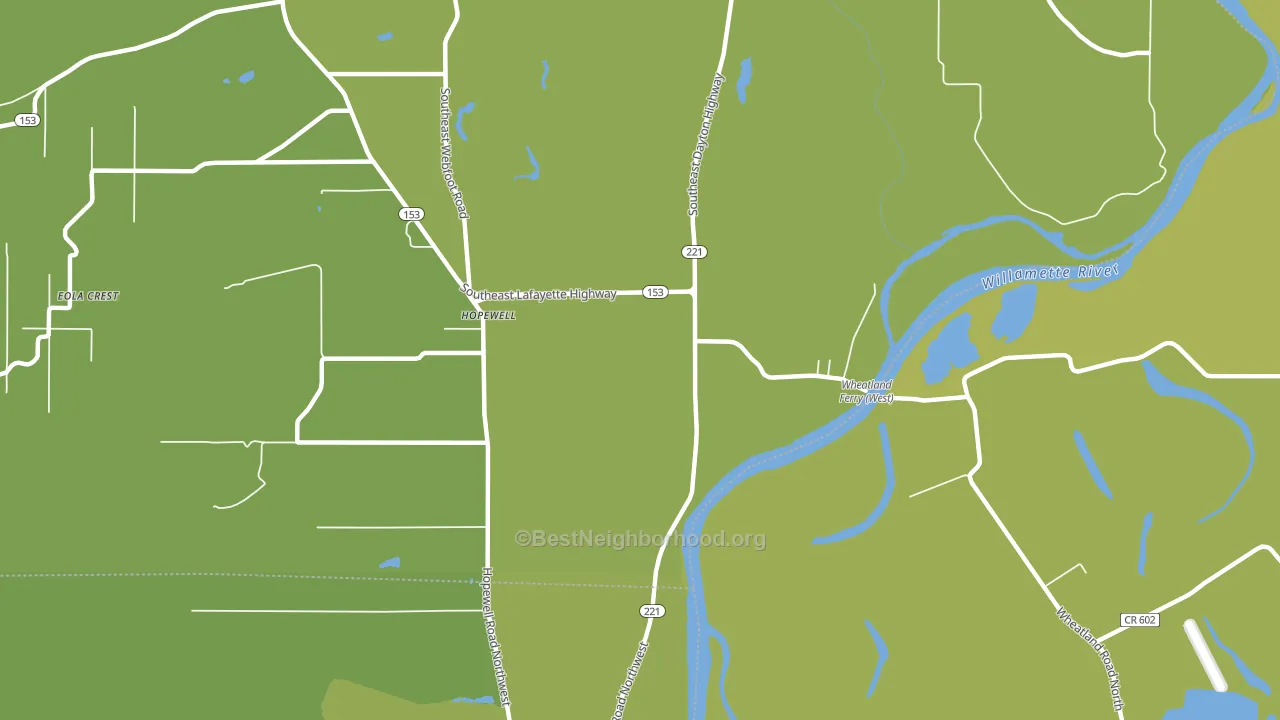 Hopewell, OR block-group voter-turnout map