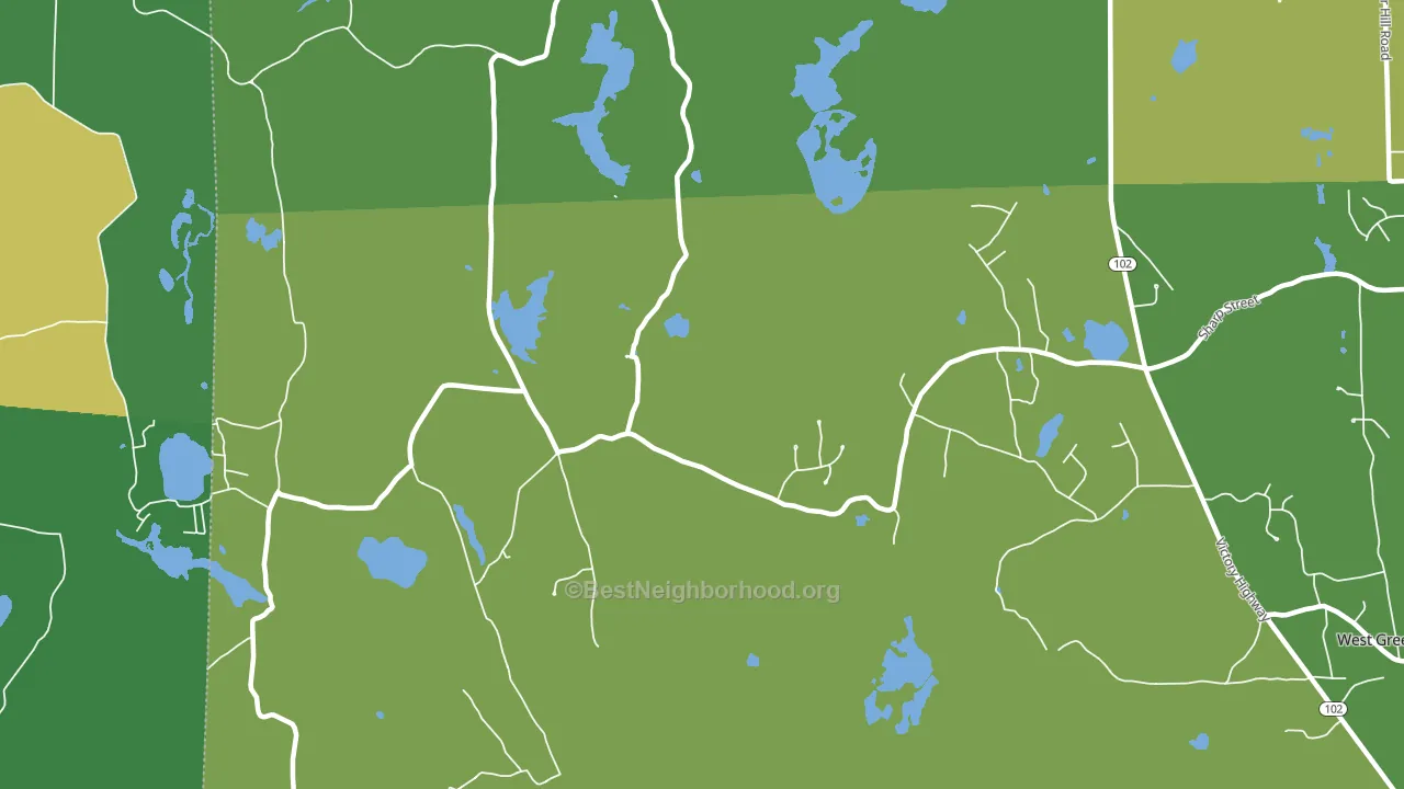 Hopkins Hollow, RI block-group voter-turnout map