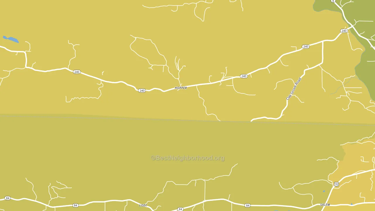 Hopper, AR block-group voter-turnout map