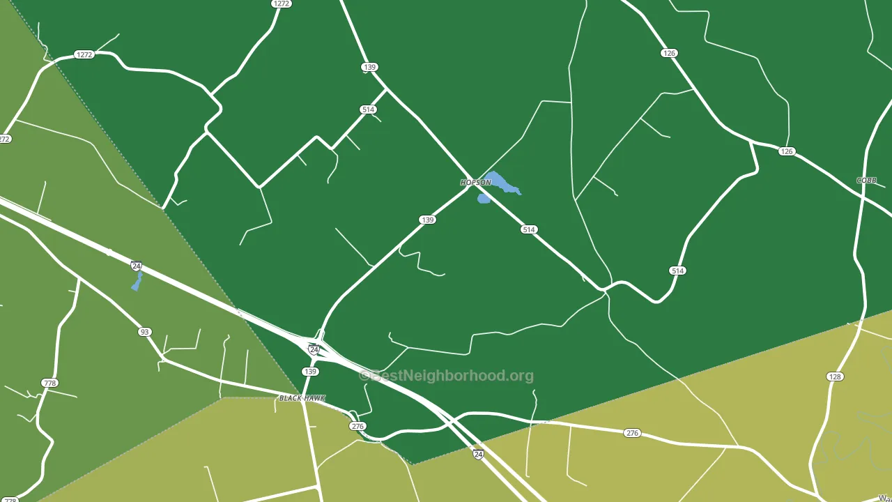 Hopson, KY block-group voter-turnout map