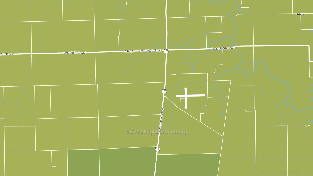 Horace, IL block-group voter-turnout map