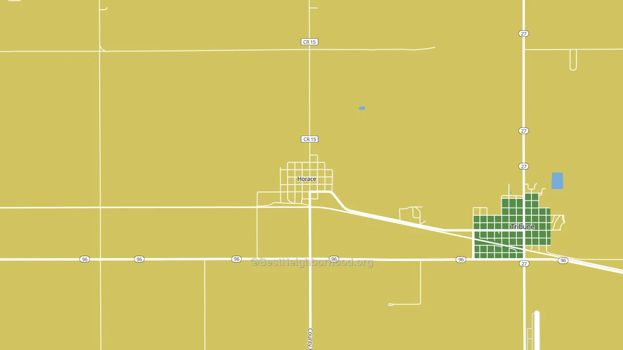 Horace, KS block-group voter-turnout map