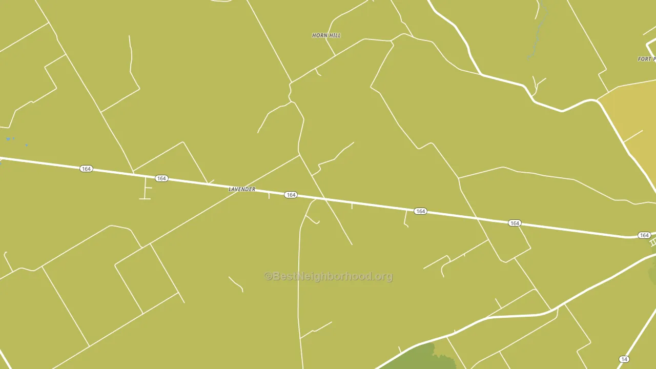 Horn Hill, TX block-group voter-turnout map