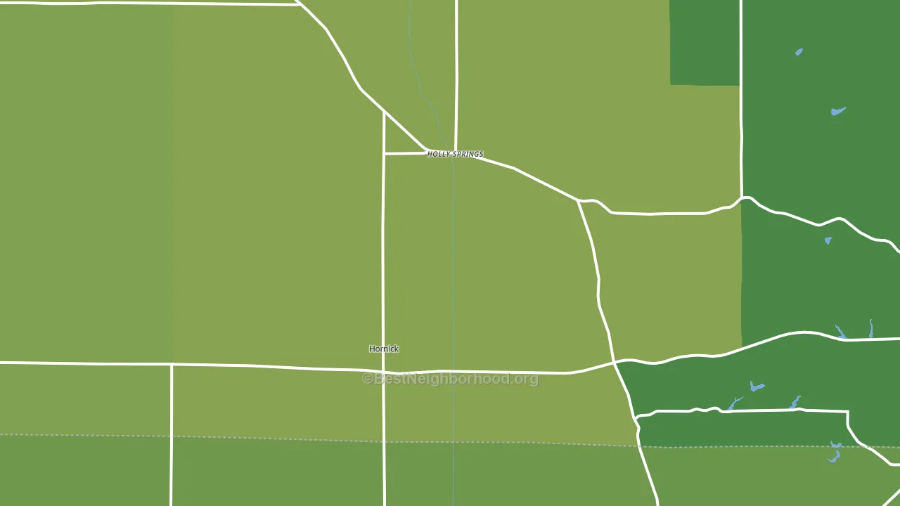 Hornick, IA block-group voter-turnout map