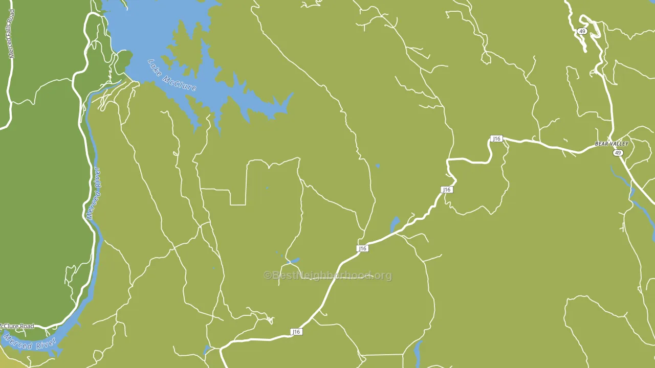 Hornitos, CA block-group voter-turnout map