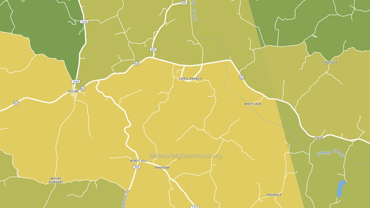 Horse Branch, KY block-group voter-turnout map