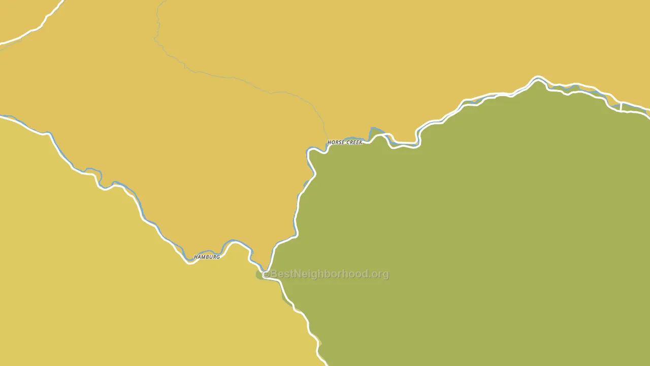 Horse Creek, CA block-group voter-turnout map