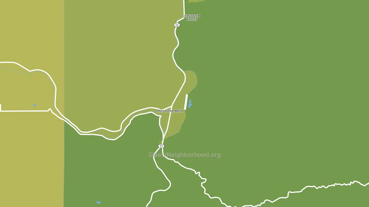 Horseshoe Bend, ID block-group voter-turnout map