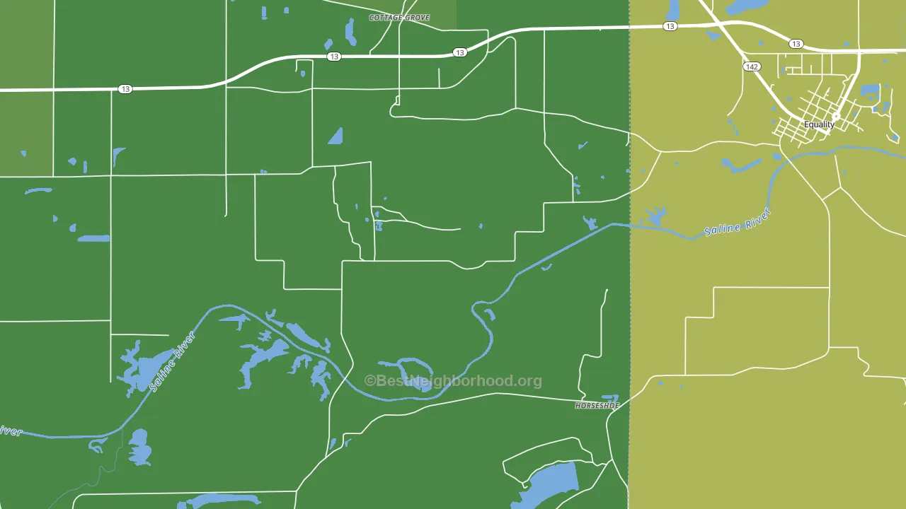 Horseshoe, IL block-group voter-turnout map