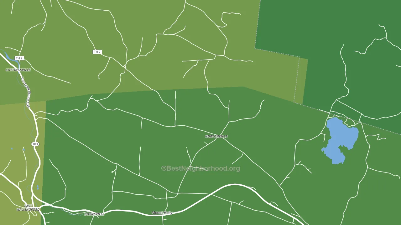 Hortonville, VT block-group voter-turnout map