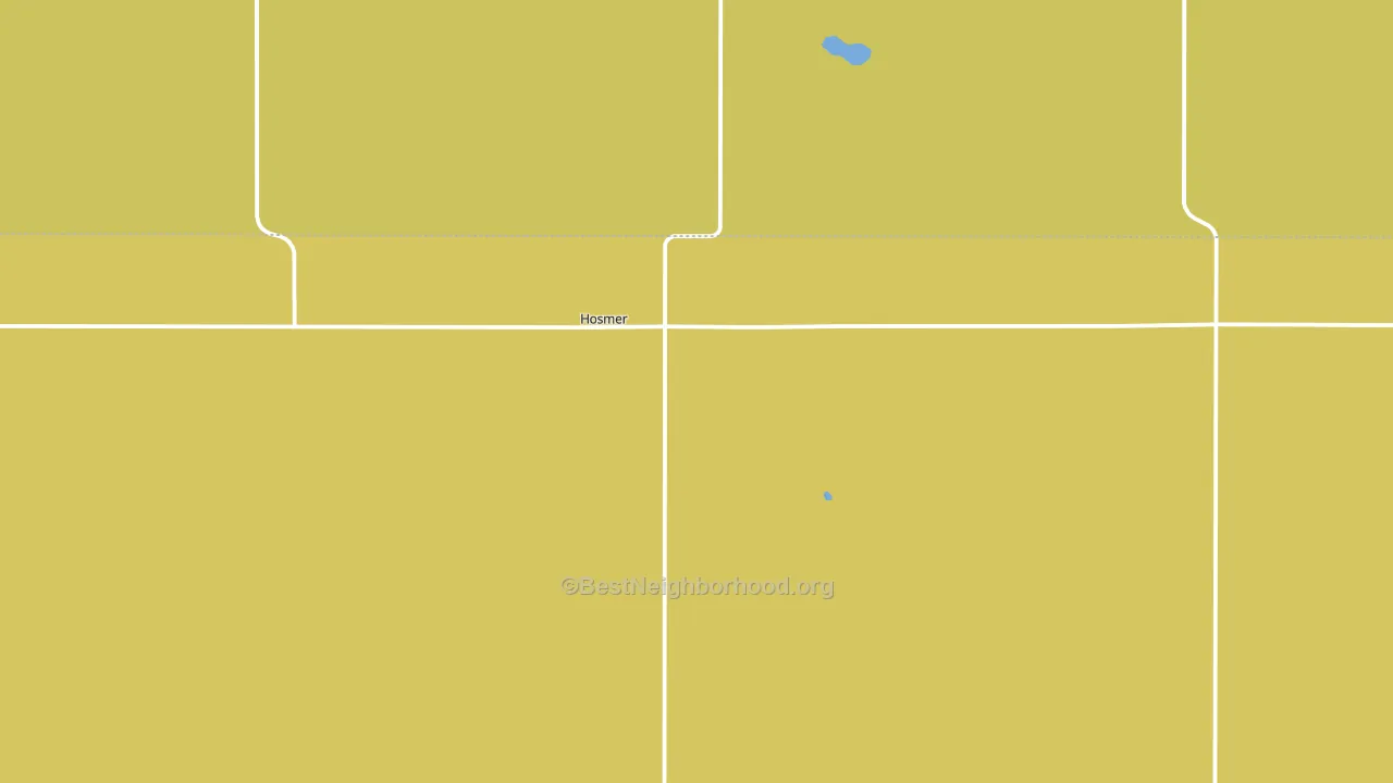 Hosmer, SD block-group voter-turnout map