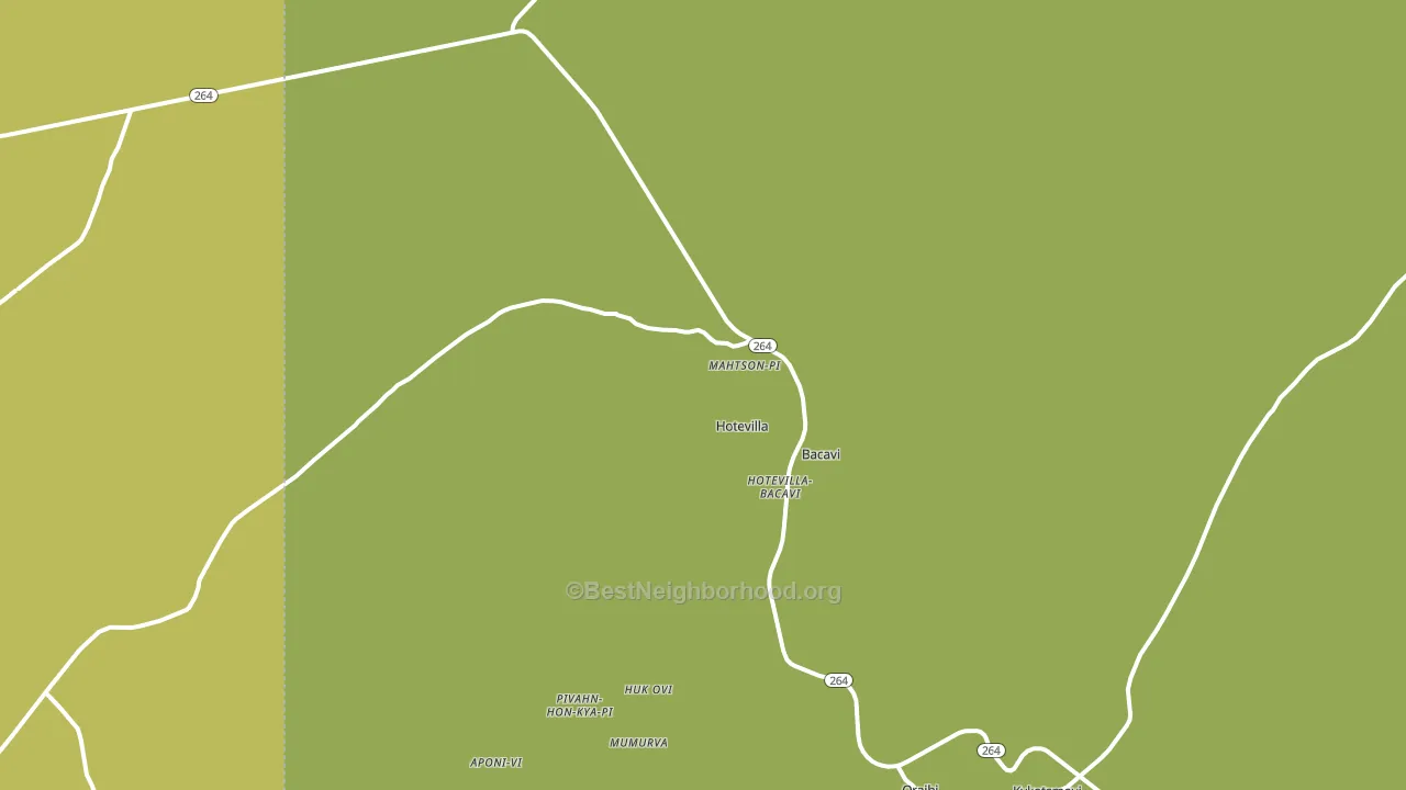 Hotevilla, AZ block-group voter-turnout map