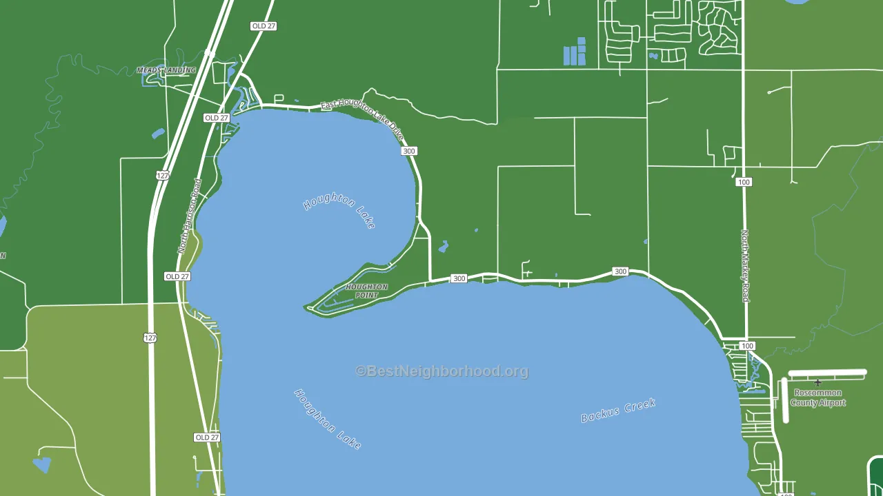 Houghton Point, MI block-group voter-turnout map
