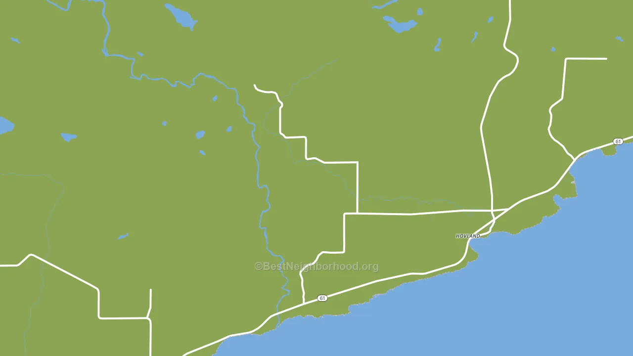 Hovland, MN block-group voter-turnout map