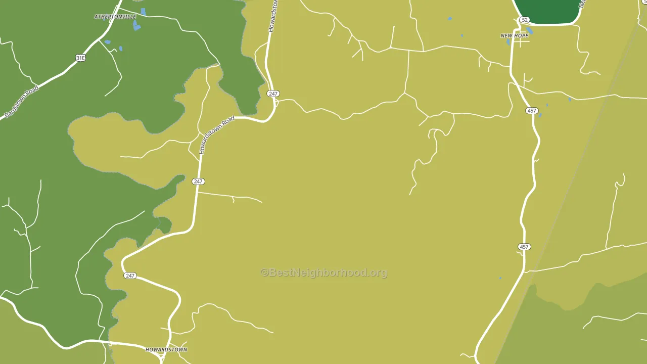 Howardstown, KY block-group voter-turnout map
