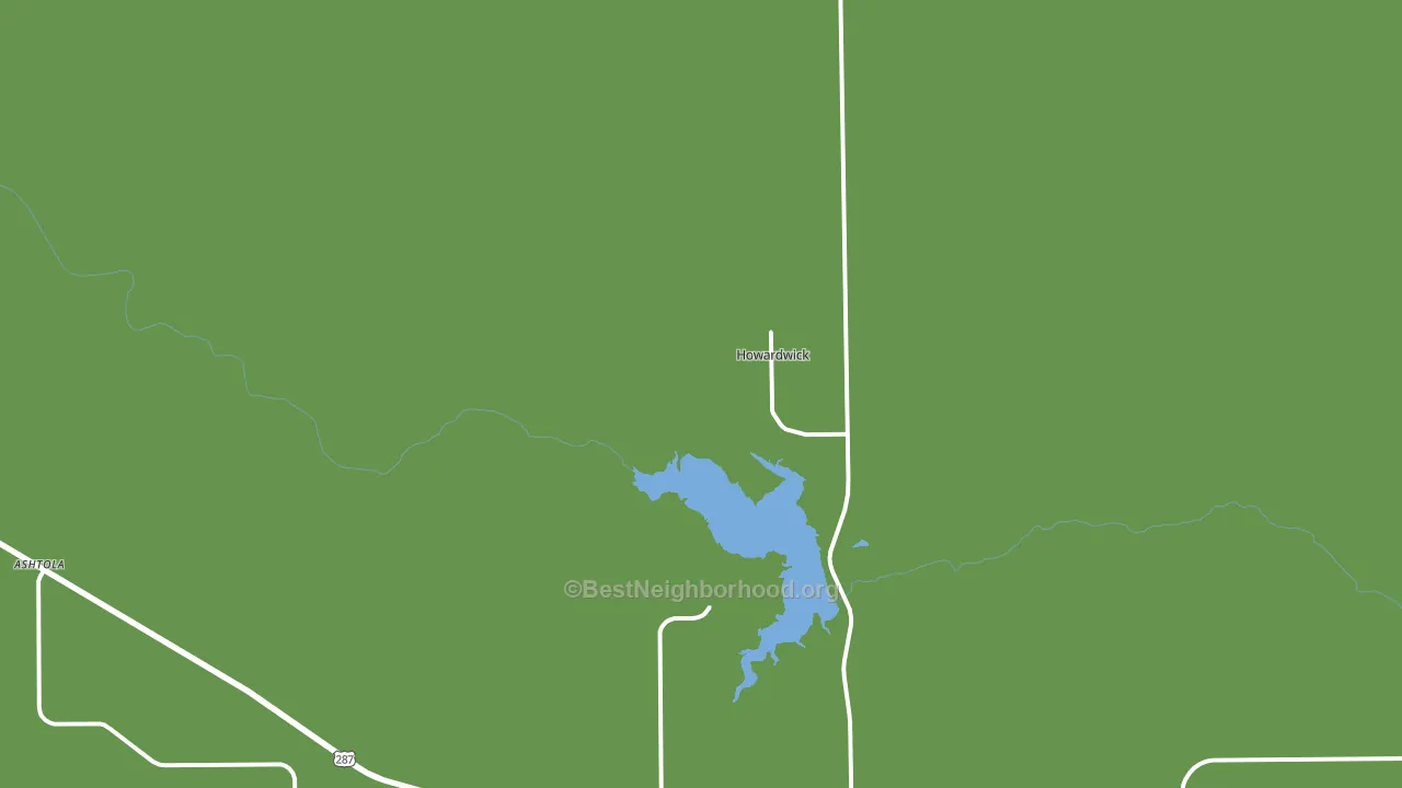 Howardwick, TX block-group voter-turnout map