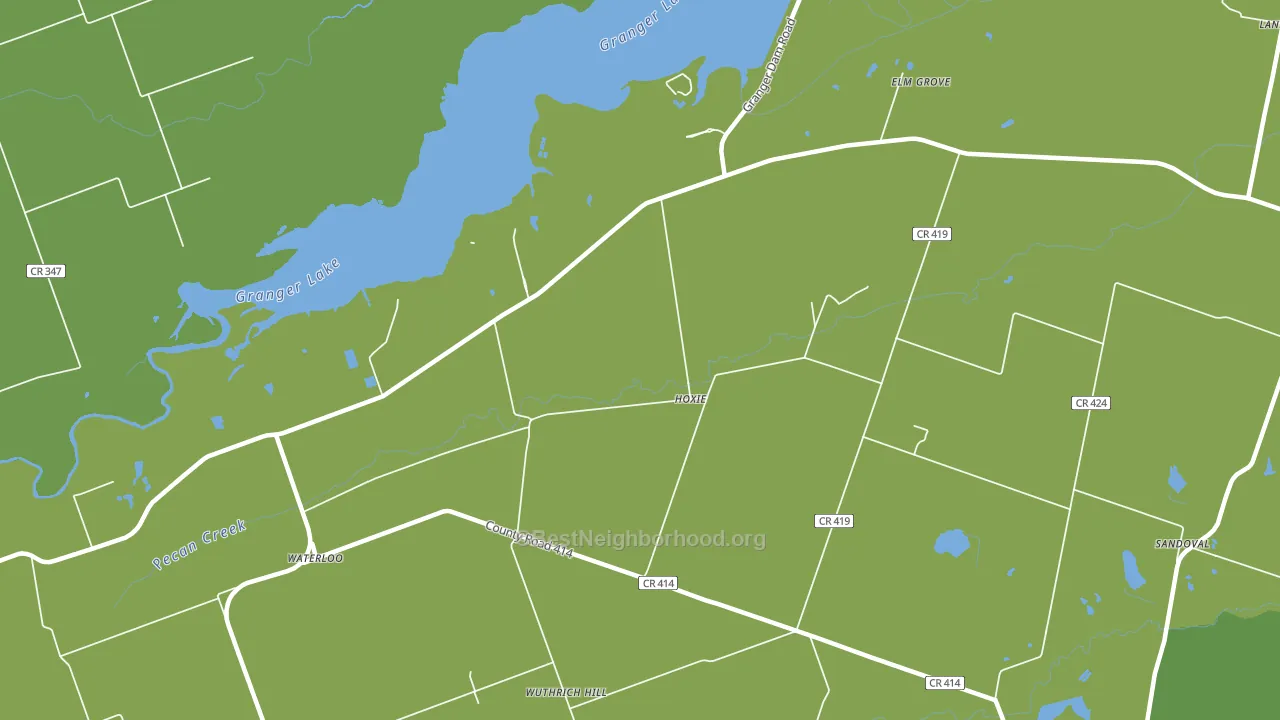 Hoxie, TX block-group voter-turnout map