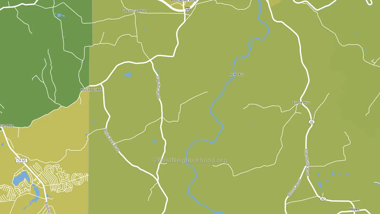 Hoyes, MD block-group voter-turnout map