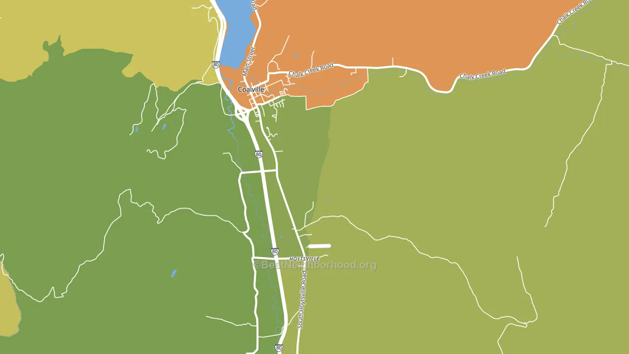 Hoytsville, UT block-group voter-turnout map