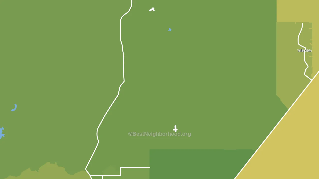 Hualapai, AZ block-group voter-turnout map