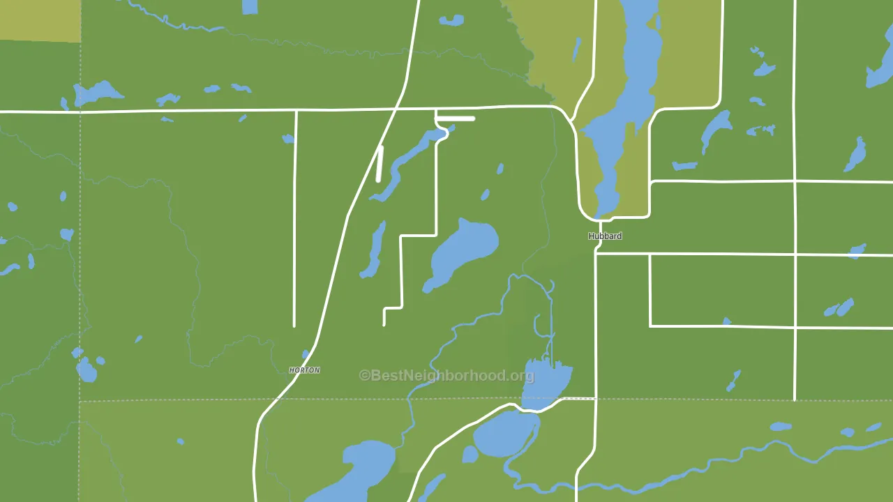 Hubbard, MN block-group voter-turnout map