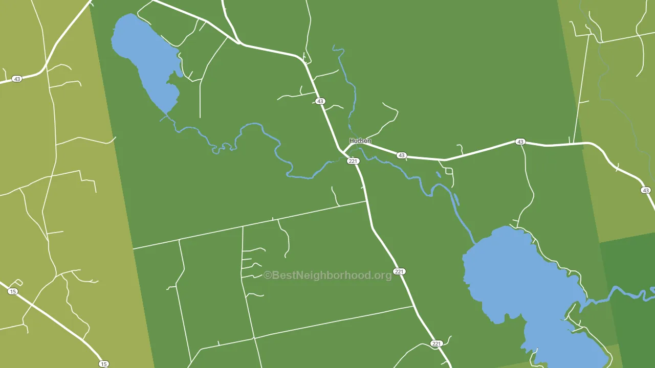 Hudson, ME block-group voter-turnout map