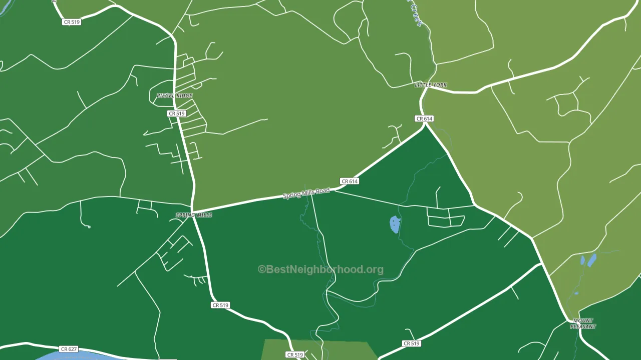 Hughesville, NJ block-group voter-turnout map