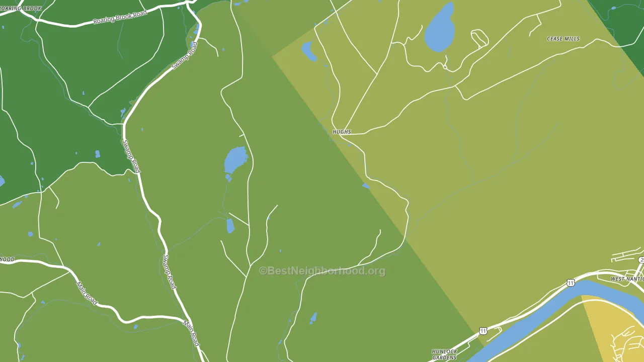 Hughs, PA block-group voter-turnout map