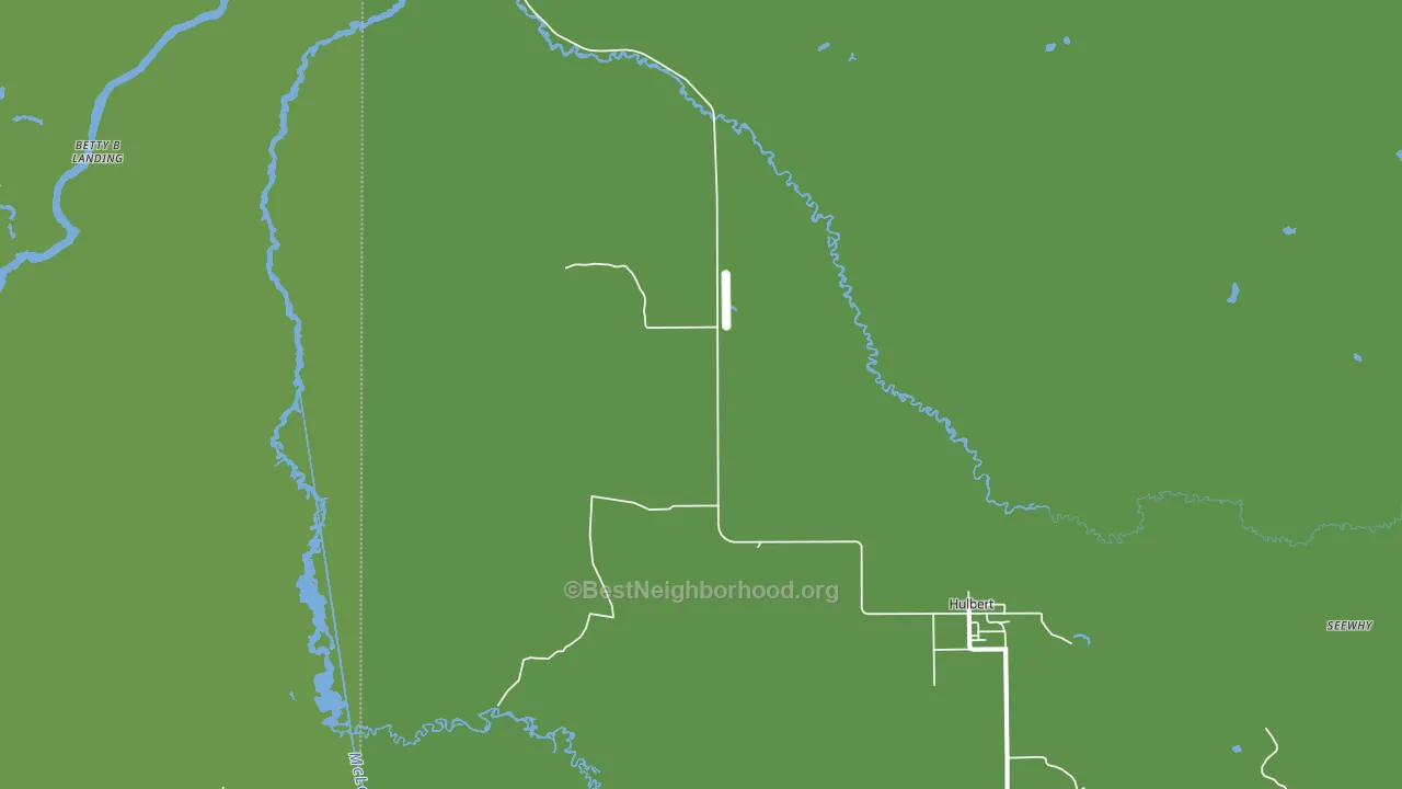 Hulbert, MI block-group voter-turnout map