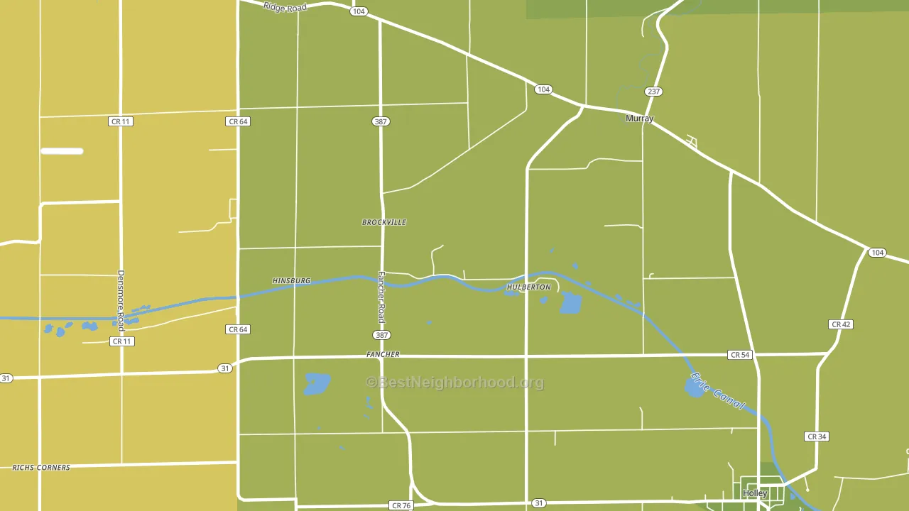 Hulberton, NY block-group voter-turnout map